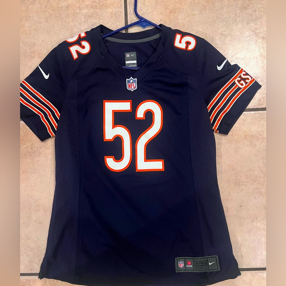 NFL Bears Khalil Mack Team Jersey with Number 52 Women’s size M pre loved